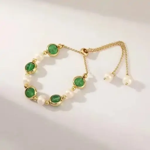 Green Gemstone Bangle Bracelet Review