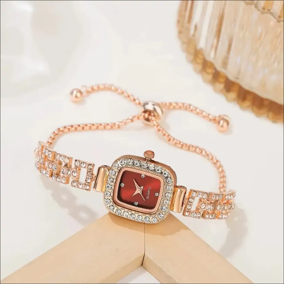 Adjustable Women Steel Bracelet Watch Review: Luxury Fashion Small Square Dial Quartz Watch 6 Adjustable Women Steel Bracelet Watch Review
