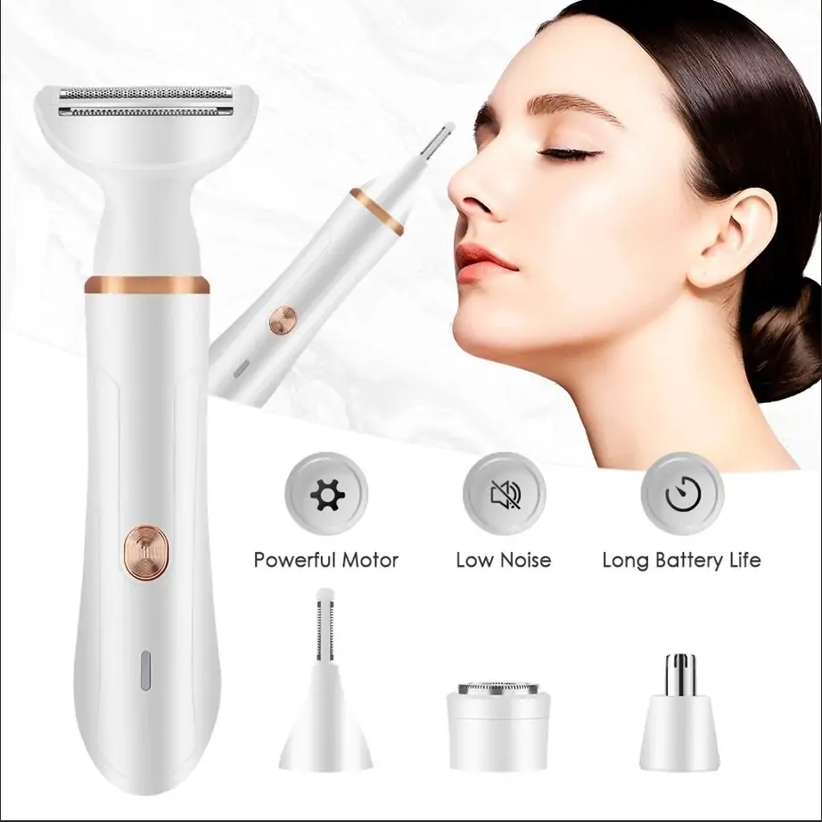 Rechargeable Epilator Electric Razor Review: The Ultimate 4-in-1 Painless Lady Shaver for Women 3 Rechargeable Epilator Electric Razor Review