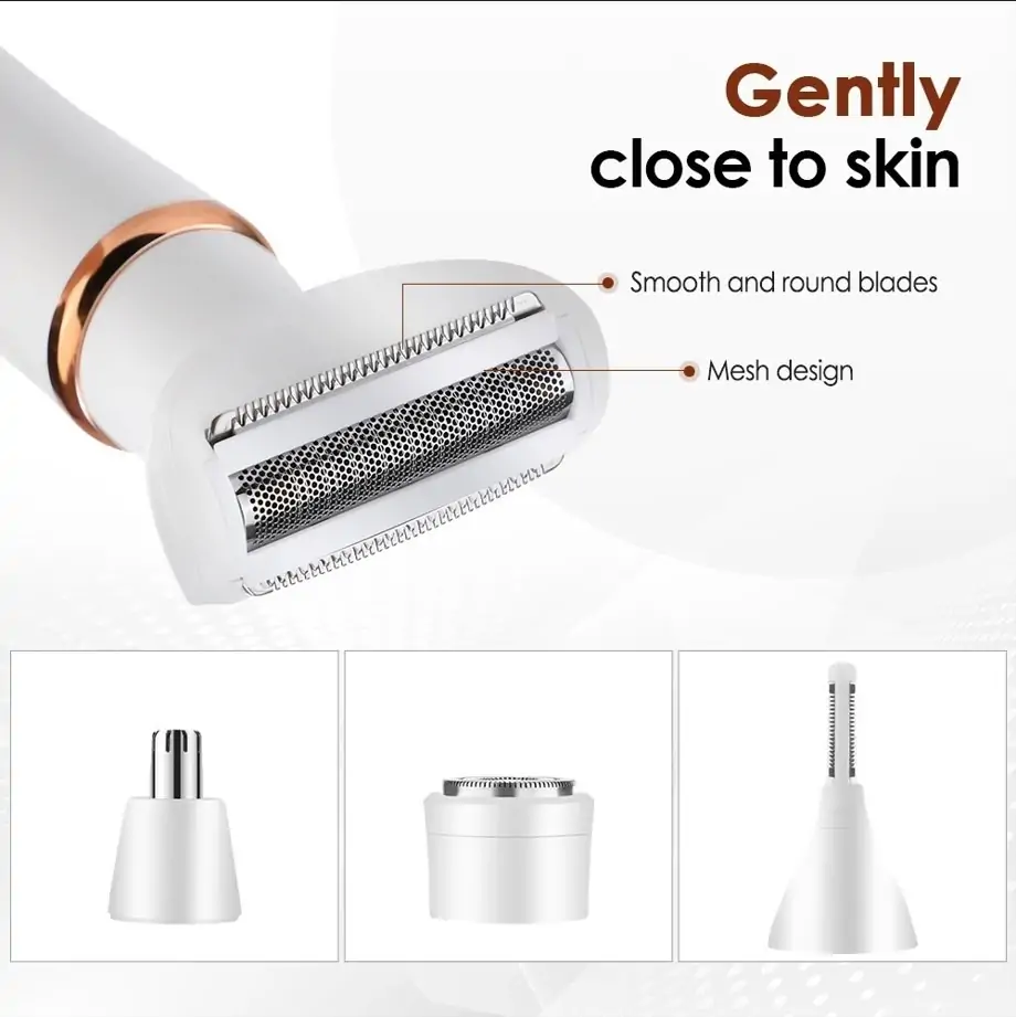 Rechargeable Epilator Electric Razor Review: The Ultimate 4-in-1 Painless Lady Shaver for Women 8 Rechargeable Epilator Electric Razor Review