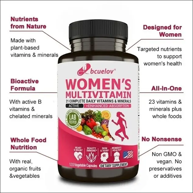 Best Multivitamin for Women 2025 – With Magnesium, Zinc & Biotin 9 Best Multivitamin for Women 2025