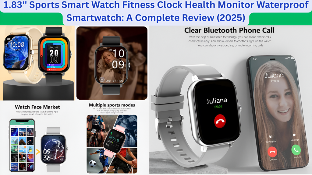 1.83'' Sports Smart Watch Fitness Clock