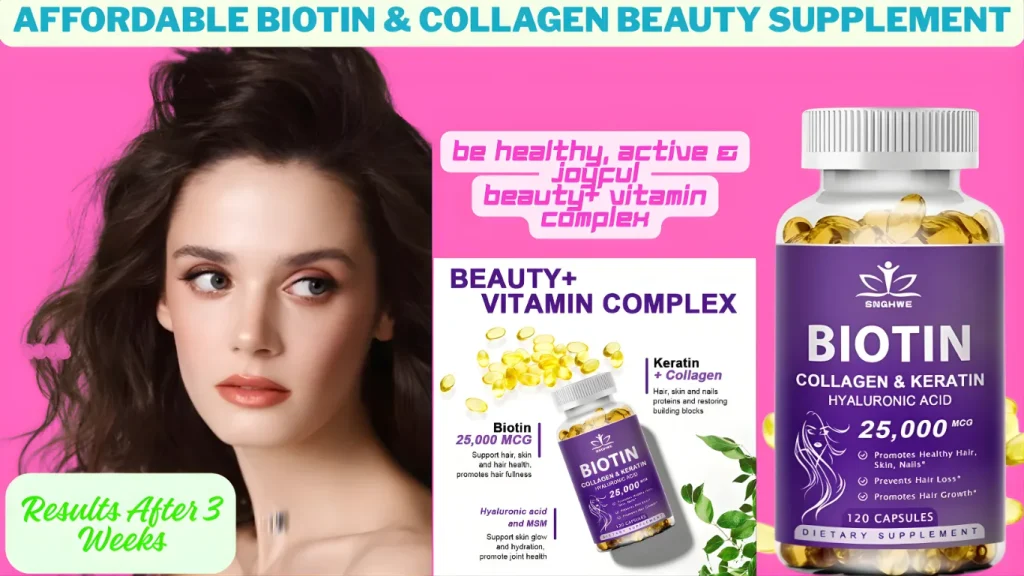 Affordable Biotin & Collagen Beauty Supplement