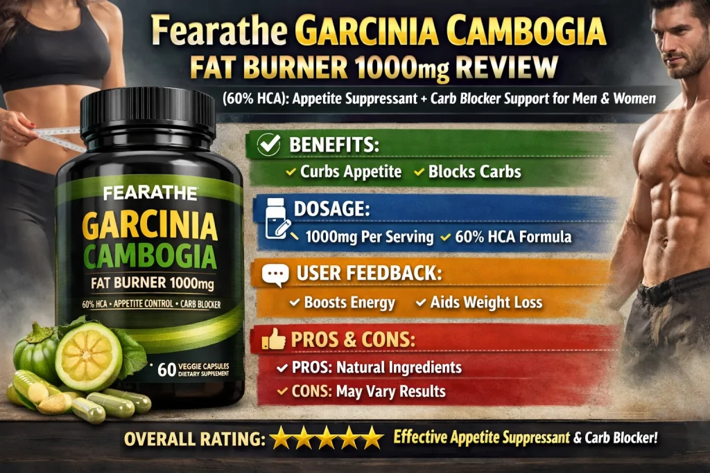 Strongest Garcinia Cambogia on the Market? Fearathe 1000mg 60% HCA 7 Strongest Garcinia Cambogia