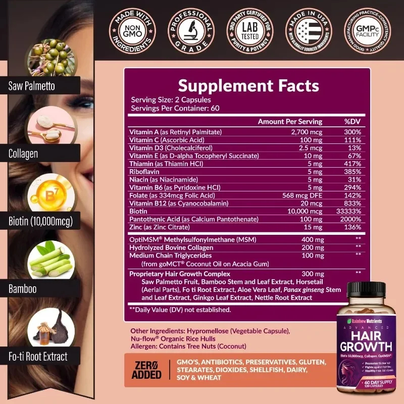 Xemenry Hair Growth Vitamins