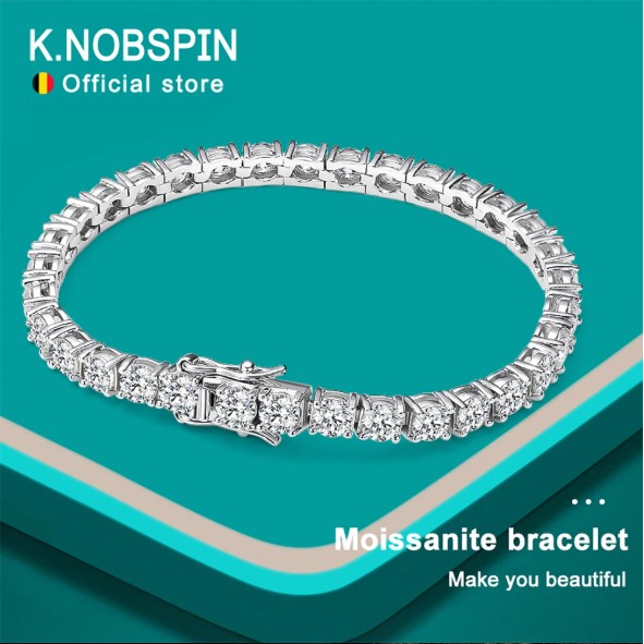 KNOBSPIN Moissanite Tennis Bracelet Review: Luxury for Less? 1 KNOBSPIN Moissanite
