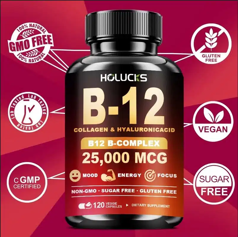 The Ultimate Review of HOLUCKS Vitamin B12 Complex Supplement 1 The Ultimate Review of HOLUCKS Vitamin B12