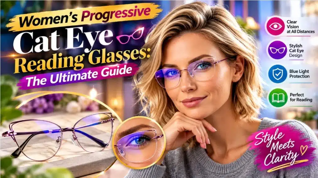 Women’s Progressive Cat Eye Reading Glasses