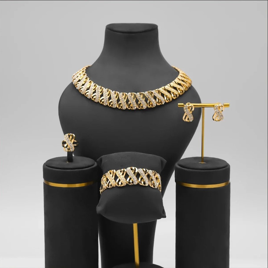 Best Affordable: 4-Piece Dubai Gold Jewelry Set for Women 6 Best Affordable