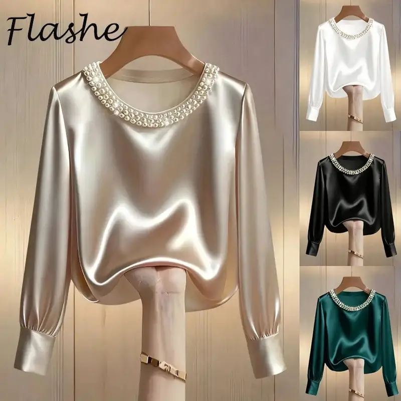 Affordable Luxury: Stunning, Flattering Satin Pullover Tops 1 Affordable Luxury